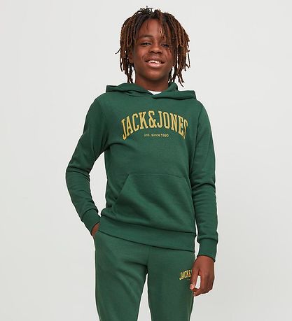 Jack & Jones Hættetrøje - JjeJosh - Dark Green