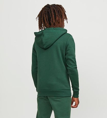 Jack & Jones Hættetrøje - JjeJosh - Dark Green