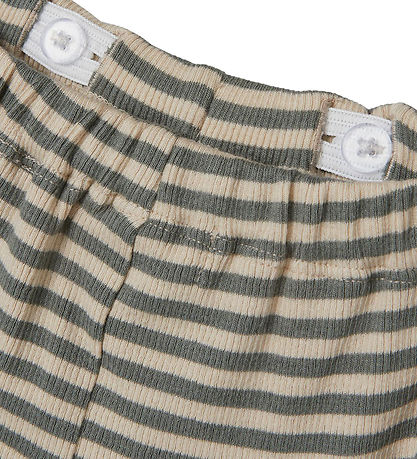 Lil Atelier Bukser - Rib - NbmGago - Noos - Fog/Agave Green