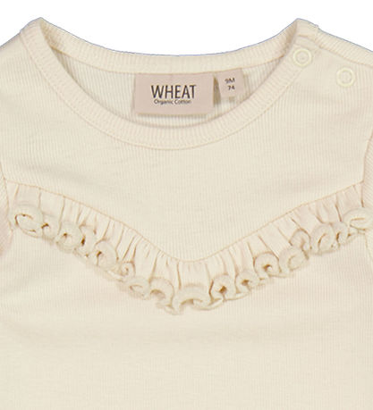 Wheat Body k/æ - Rib - Eggshell m. Flæse