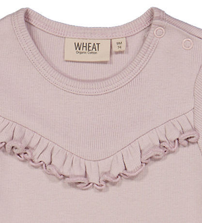 Wheat Body k/æ - Rib - Soft Lilac m. Flæse