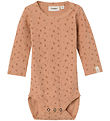 Lil' Atelier Body l/ä - NbfGago - Noos - Nougat m. Blumen