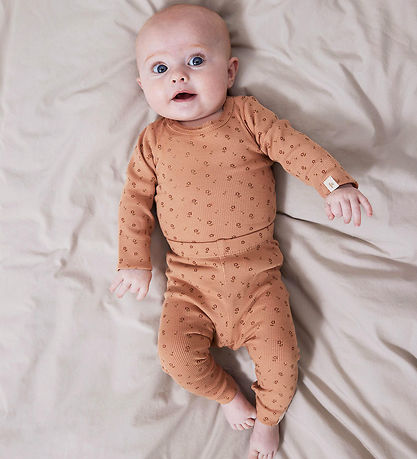 Lil Atelier Body l/æ - NbfGago - Noos - Nougat m. Blomster
