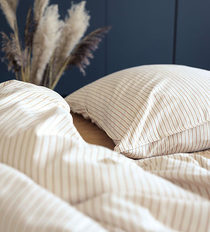 Fabelab Sengetøj - Voksen - Caramel Stripes