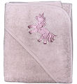 Nørgaard Madsens Baby towel - 100x100 cm - Pale Mauve w. Unit
