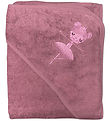 Nørgaard Madsens Baby towel - 100x100 cm - Dusty Red w. Bale