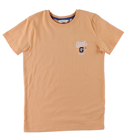GANT T-shirt - Graphic - Coral Apricot