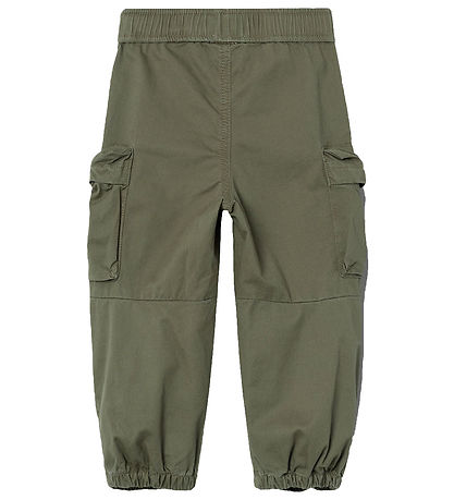 Name It Bukser - NmmBen R Parachute - Noos - Dusty Olive