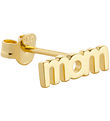 Design Letters Eyrnalokkar - 1 Stk. - MAMMA - 18K gullhúðað