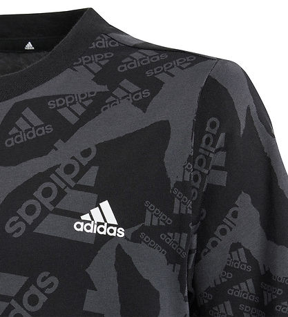 adidas Performance T-shirt - J Camlog T - Sort/Grå