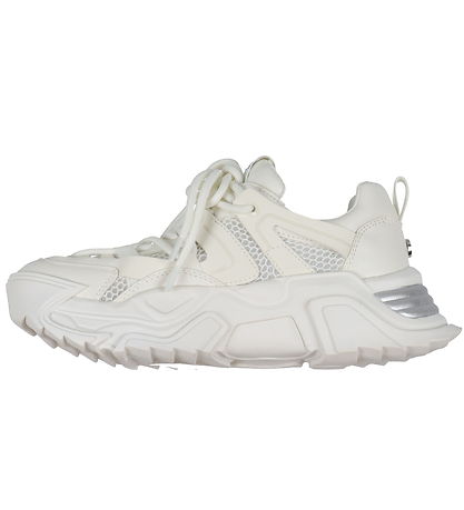 Steve Madden Sko - Kingdom-E - Hvid m. Sølv