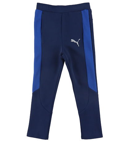 Puma Sweatpants - EVOSTRIPE - Club Navy m. Print 