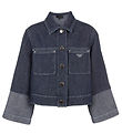 Emporio Armani Denimjakke - Cropped - Blå