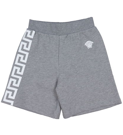 Versace Sweatshorts - Gråmeleret m. Hvid