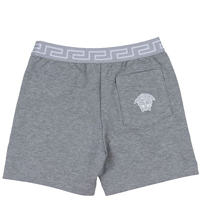 Versace Sweatshorts - Gråmeleret m. Hvid