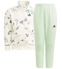 adidas Performance Sweatsæt - LK BLUV TS - Hvid/Grøn