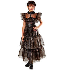 Rubies Udklædning - Wednesday Addams Deluxe Rave'N Dress