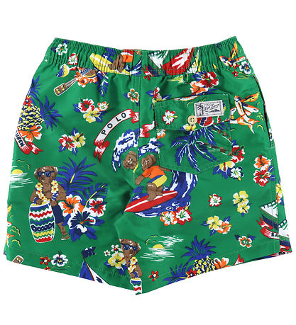 Polo Ralph Lauren Badeshorts - Traveler - Grøn m. Print
