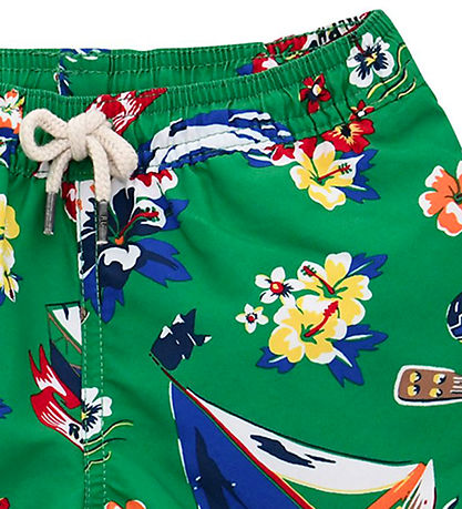 Polo Ralph Lauren Badeshorts - Traveler - Grøn m. Print
