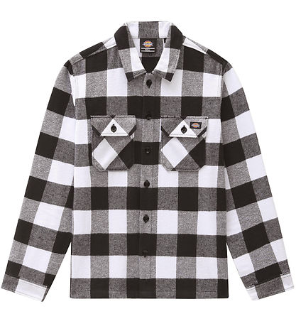Dickies Skjorte - New Sacramento - Sort/Hvidternet