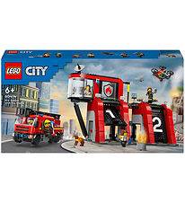 LEGO® City - Brandstation Med Brandbil 60414 - 843 Dele