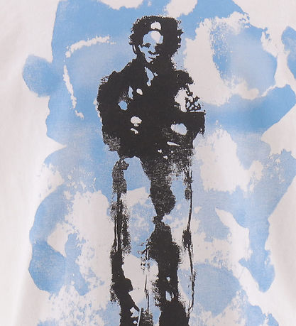 C.P. Company T-shirt - Gauze White m. Blå