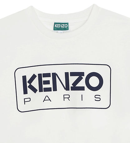 Kenzo T-shirt - Ivory m. Navy