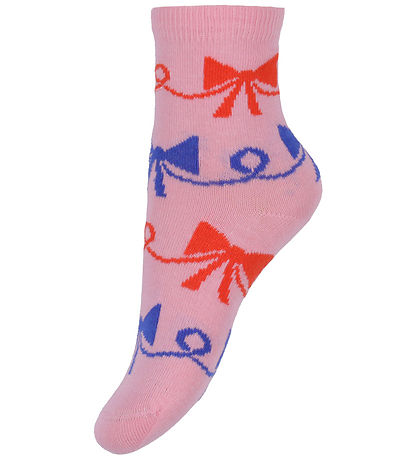 Bobo Choses Strømper - 2-pak - Rosa/Gul m. Print