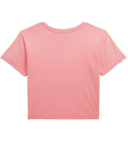 Polo Ralph Lauren T-shirt - Pink m. Hvid