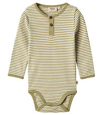 Wheat Body l/æ - Benny - Sage Green Stripe