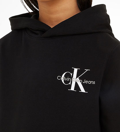 Calvin Klein Hættetrøje - Small Monogram - CK Black
