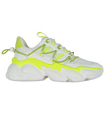 Steve Madden Shoes - Spectator - White/Neon Yellow