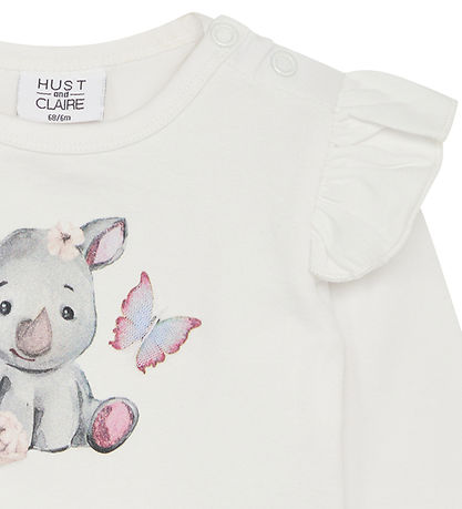 Hust and Claire Bodysuit l/s - Bri - Ivory