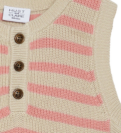 Hust and Claire Vest - Strik - Edu - Bambus - Shrimp