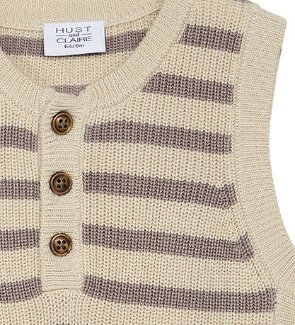 Hust and Claire Vest - Strik - Edu - Bambus - Mocha