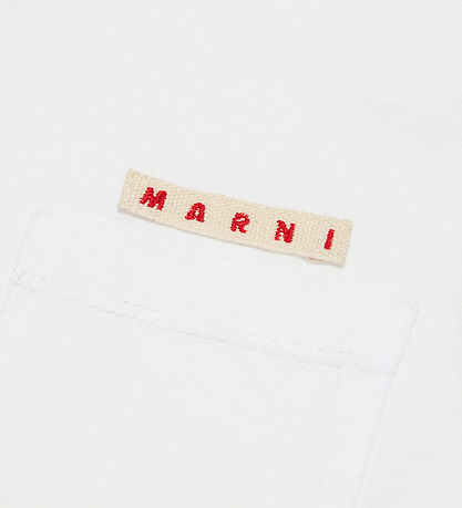 Marni T-shirt - Hvid m. Lomme