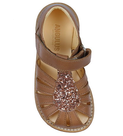 Angulus Sandaler - Almond/Maple Glitter