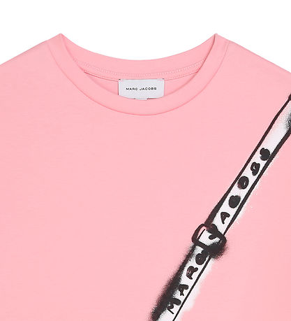 Little Marc Jacobs Kjole - Pink Washed/Sølv m. Taske