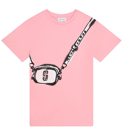Little Marc Jacobs Kjole - Pink Washed/Sølv m. Taske