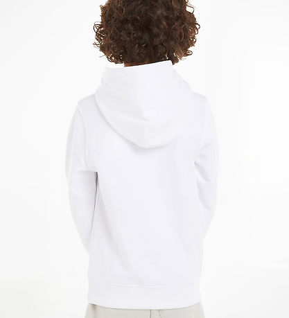 Calvin Klein Hættetrøje - Small Monogram - Bright White