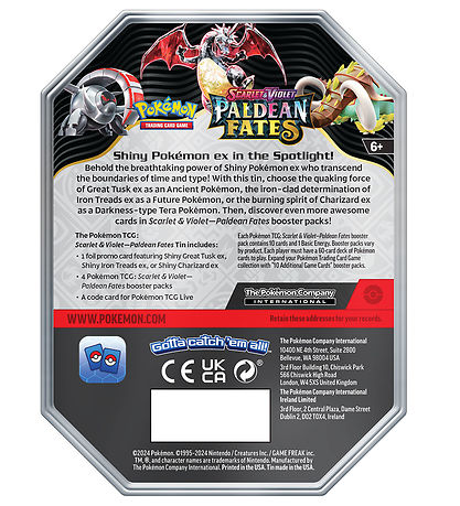 Pokémon Samlekort - Scarlet & Violet - Paldean Fates Tin - Shiny