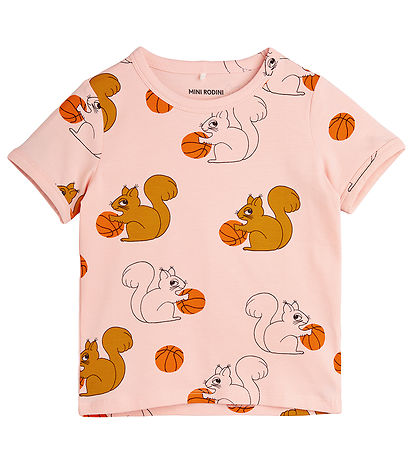 Mini Rodini T-shirt - Squirrels - Pink