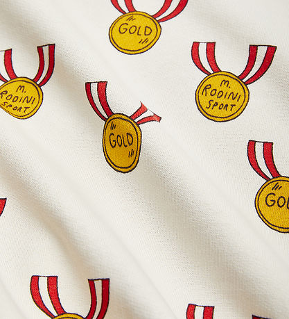 Mini Rodini Sweatshorts - Medals - Beige