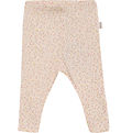 Minymo Leggings - AOP - Rib - Pink Champagne