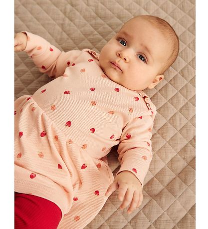 Minymo Leggings - Rib - Tomato Puree