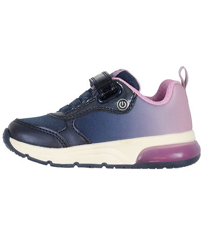 Geox Sko m. Lys - Spaceclub - Ønsket - Navy/Lavender