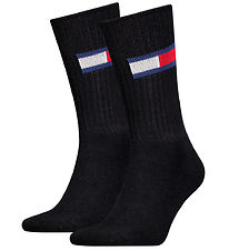 Tommy Hilfiger Strømper - 2-pak - Sort
