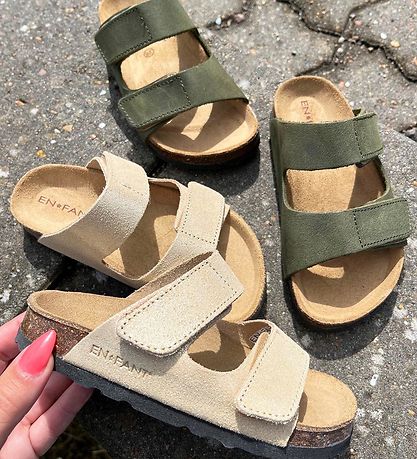 En Fant Sandaler - Nubuck - Champagne Beige