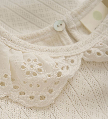 En Fant T-shirt - Pointelle - Eggnog