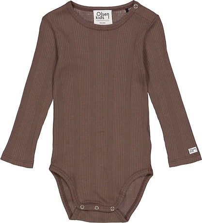 Olsen kids x By Green Body l/æ - Rib - Ceder Brown